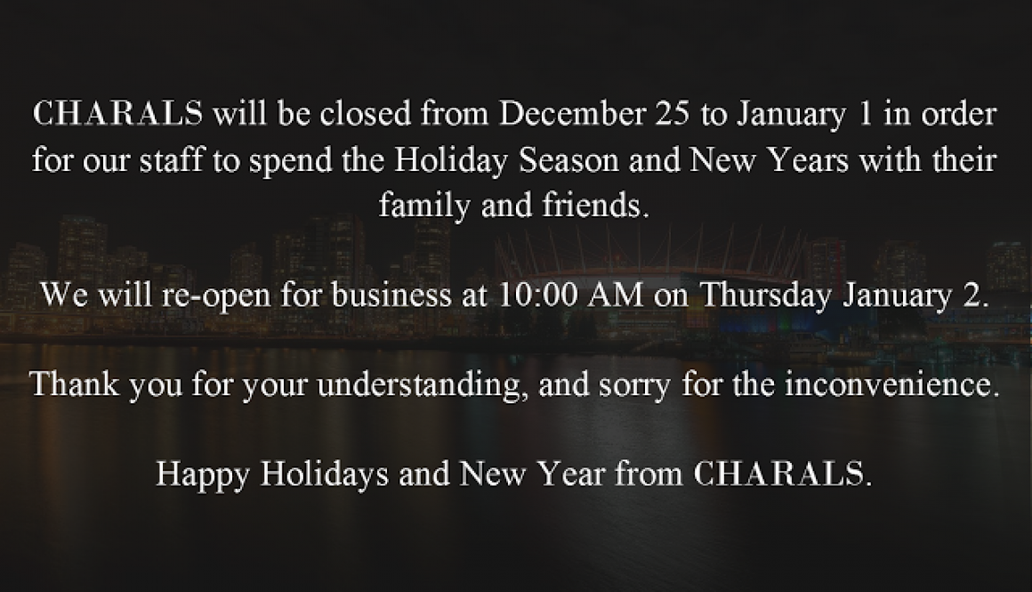 charals-holiday-closure-note