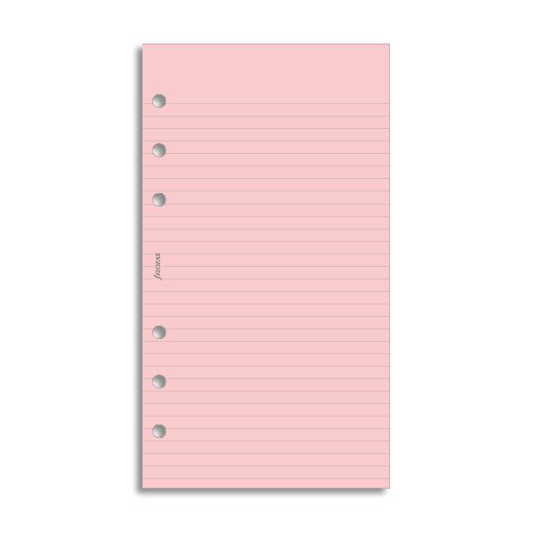 Filofax Personal - Ruled Notepaper - Pink
