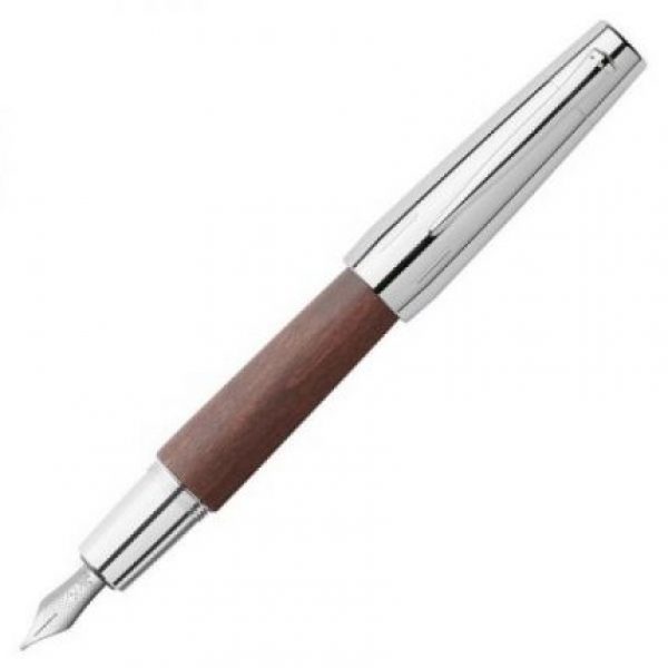 Faber-Castell E-motion Fountain Pen Dark Brown Pearwood