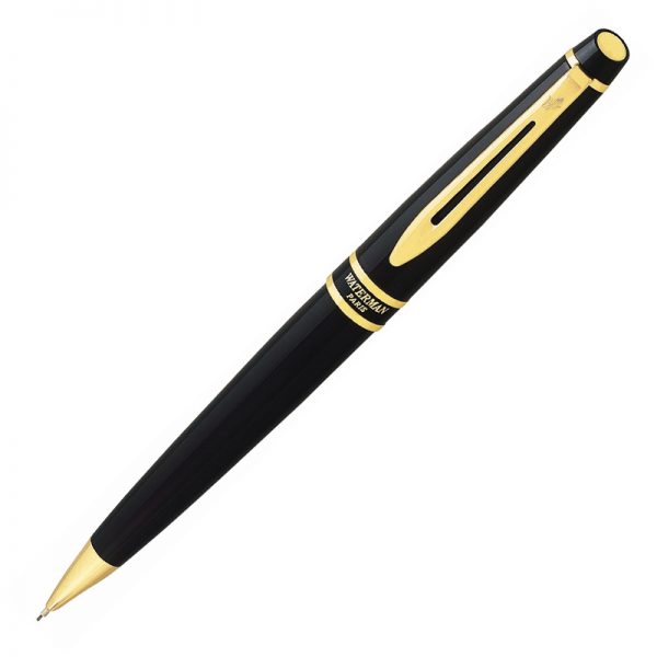 Waterman Expert II - Black Lacquer Gold Trim Pencil