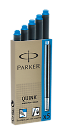 Parker Quink Cartridge - Washable Blue