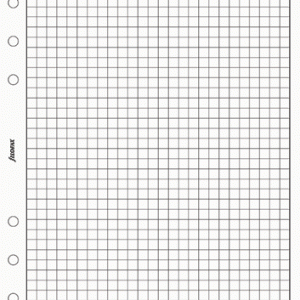 Filofax A5 - Quadrille Notepaper - White