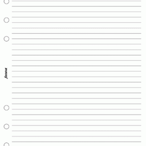 Filofax A5 - Ruled Notepaper - White