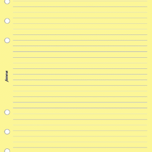 Filofax A5 - Ruled Notepaper - Yellow