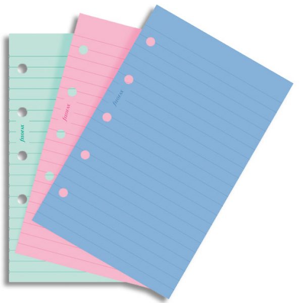 Filofax Mini - Ruled Notepaper - Fashion Colors