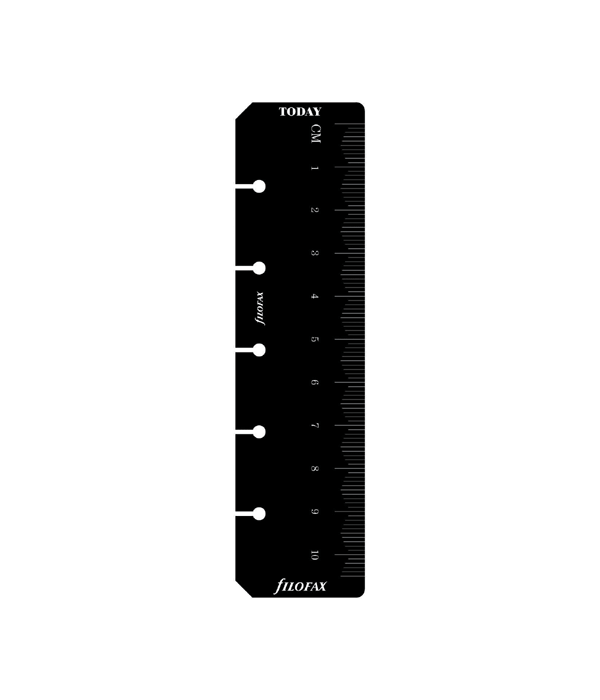 Filofax Personal - Ruler/Page Marker - Black