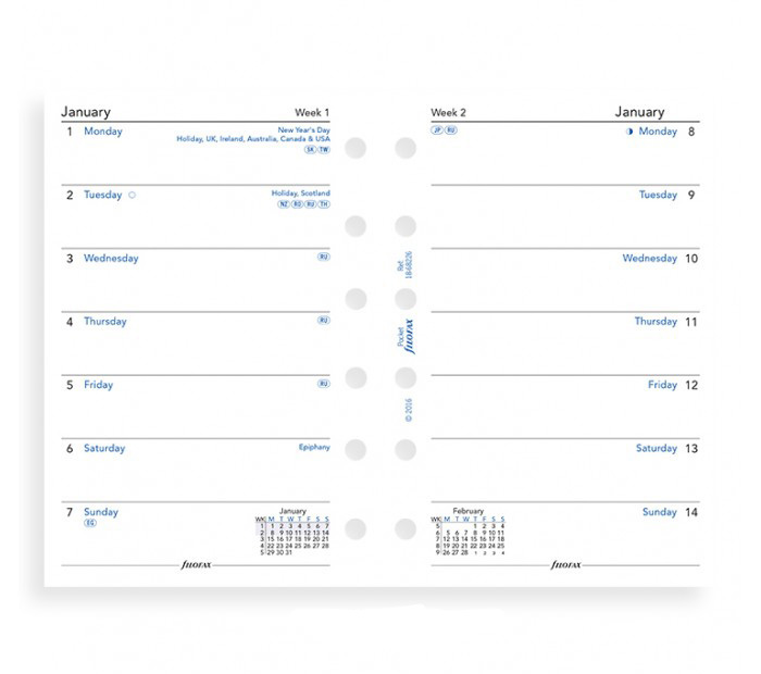 Pocket Week Per Page English 2025 Pdf Buy Personal Week Per Page English 2025 Online At DesertcartINDIA Filofax Pocket