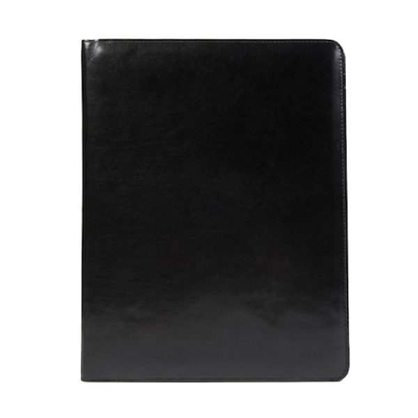Bosca Old Leather Classic All Leather Pad Cover 8.5 X 11 - Black
