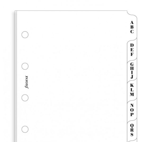 Filofax Mini - A-Z, 3 Letter Index Tabs