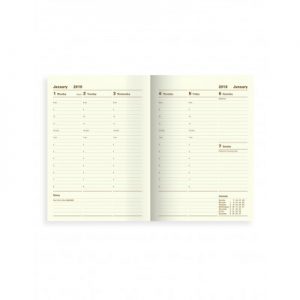Letts Milano 03XUBK A5 Weekly Diary 2021