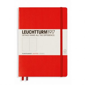 Leuchtturm 1917 Medium A5 Dot Grid Notebook - Red