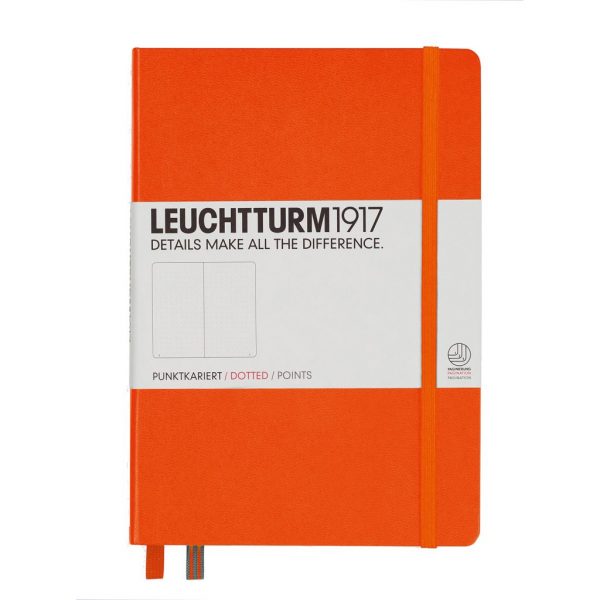 Leuchtturm 1917 Medium A5 Dot Grid Notebook - Orange