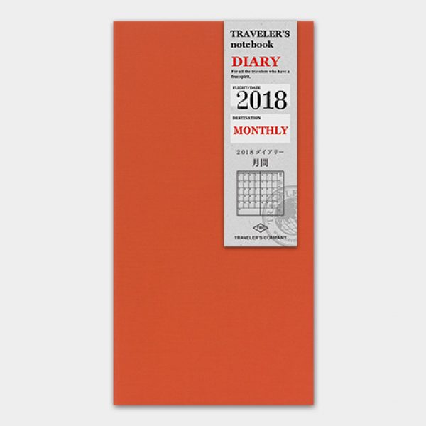 Traveler's Notebook Monthly Diary 2022 Refill Regular
