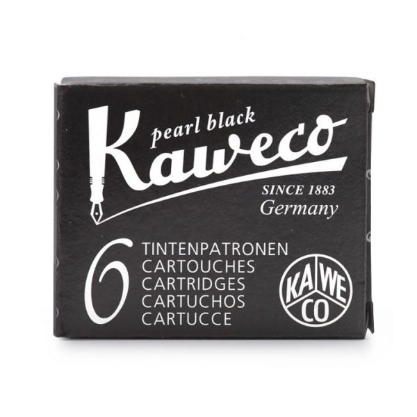 Kaweco Ink Cartridges 6 pk - Pearl Black