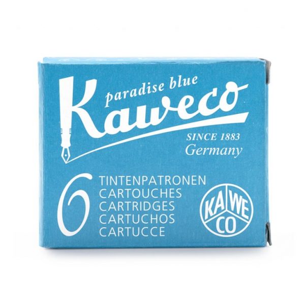Kaweco Ink Cartridges 6 pk - Paradise Blue