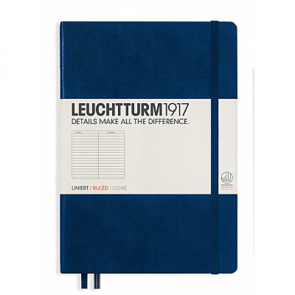 Leuchtturm 1917 Medium A5 Dot Grid Notebook - Navy