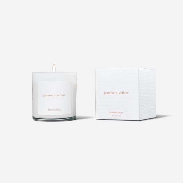 Brand & Iron Candle - Jasmine + Vetiver