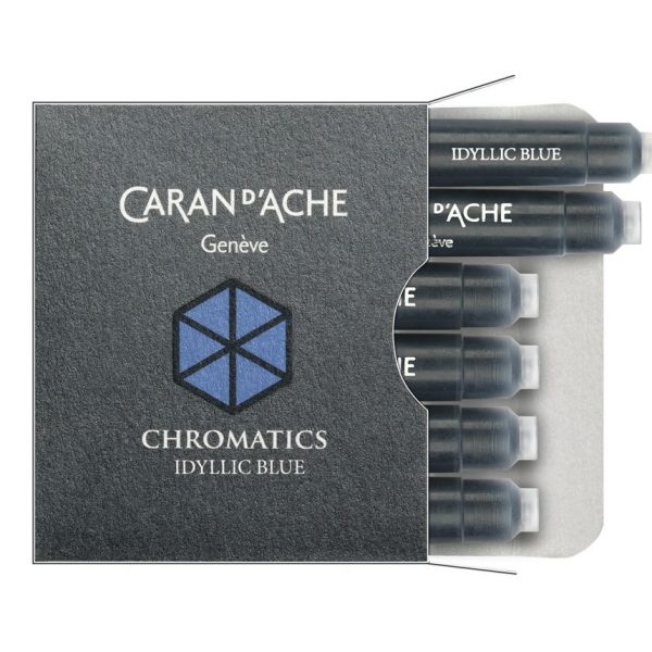 Caran D'Ache ink cartridge - Idyllic Blue