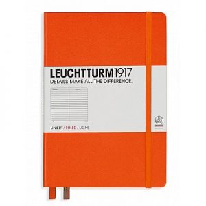 Leuchtturm 1917 Medium A5 Ruled Notebook - Orange