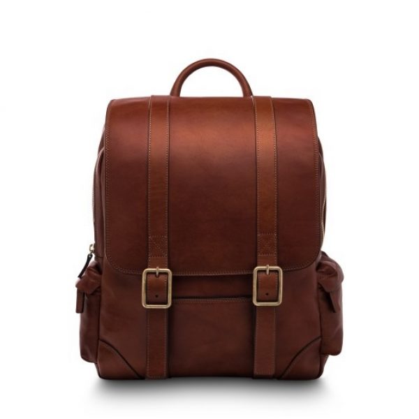 Bosca Cafe Leather Backpack