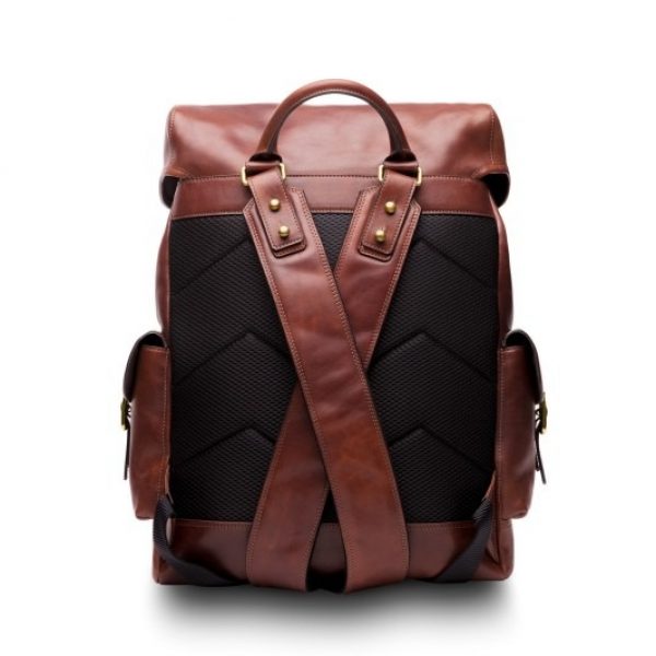 Bosca Pathfinder Leather Backpack