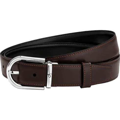 Montblanc Black/Brown cut-to-size Business Belt - CHARALS Vancouver ...