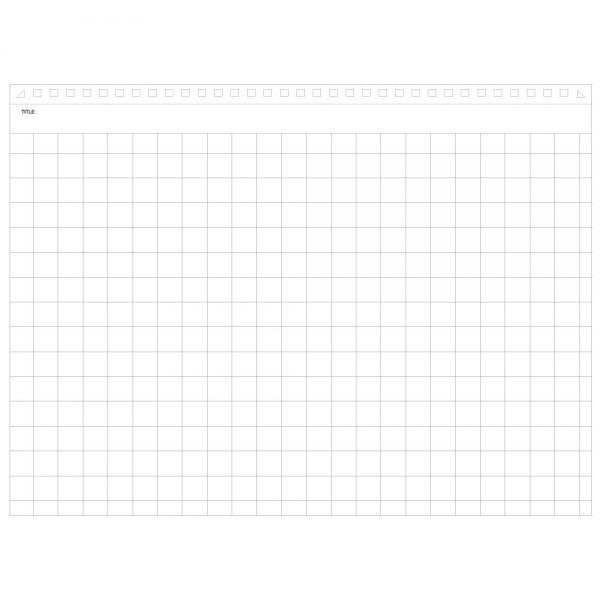 Maruman Mnemosyne N182A Notebook - A5 Landscape Grid