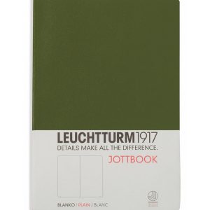 Leuchtturm 1917 Notebook (A5) Jottbook Blank- Army