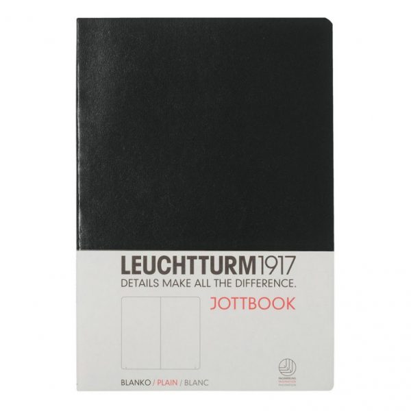Leuchtturm 1917 Notebook (A5) Jottbook Blank- Black