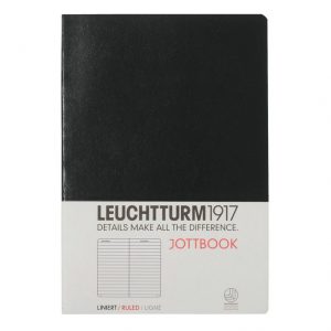 Leuchtturm 1917 Notebook (A5) Jottbook Lined- Black
