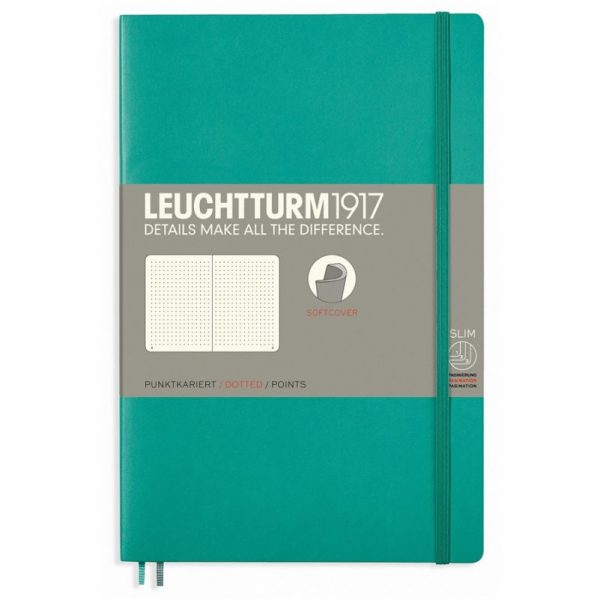 Leuchtturm Notebook (B6+) Dot Softcover- Emerald