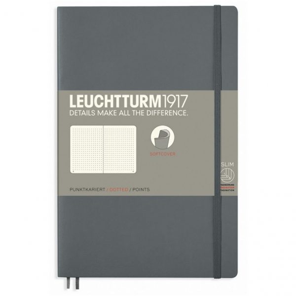 Leuchtturm Notebook (B6+) Dot Softcover- Anthracite