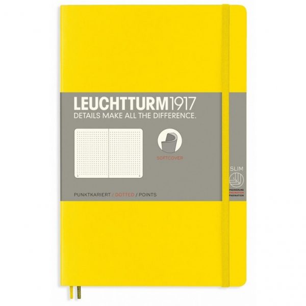 Leuchtturm Notebook (B6+) Dot Softcover- Lemon
