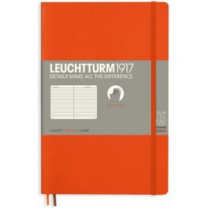 Leuchtturm 1917 Notebook (B6+) Lined Softcover- Orange