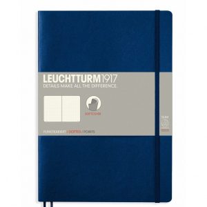 Leuchtturm B5 Notebook Dot Softcover - Navy