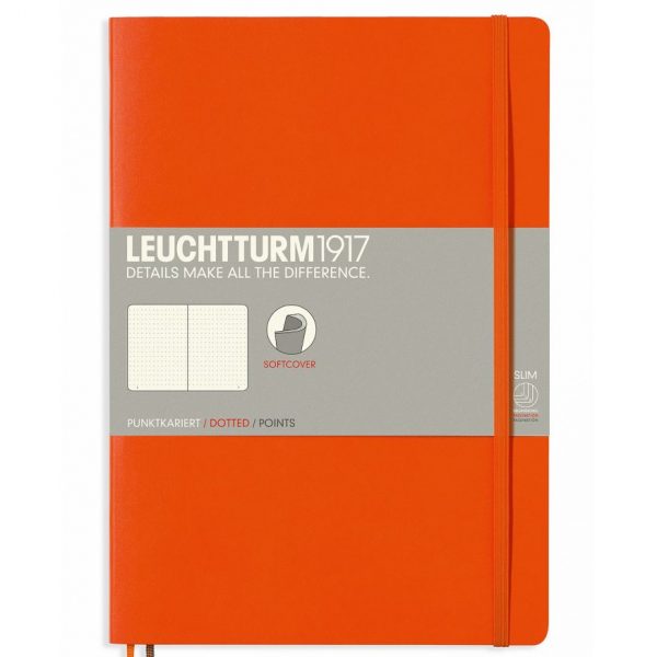 Leuchtturm B5 Notebook Dot Softcover - Orange