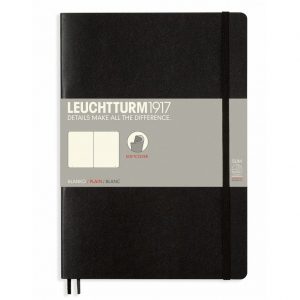 Leuchtturm B5 Notebook Blank Softcover - Black