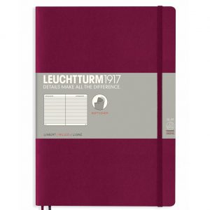 Leuchtturm Notebook B5 Lined Softcover- Port Red