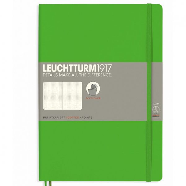 Leuchtturm B5 Notebook Dot Softcover - Fresh Green