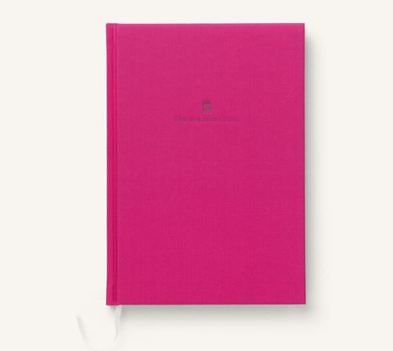 Graf-von-faber-castell linen bound A5 book vibrant pink