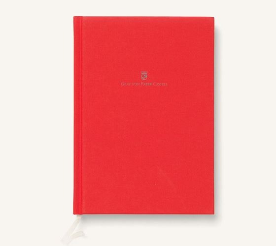 Graf-von-faber-castell linen bound A5 book india red