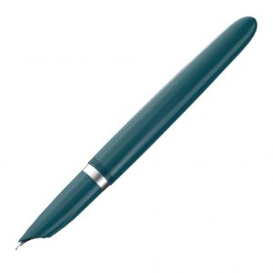 PARKER 51 Teal Blue Resin Chrome Trim Fountain Pen