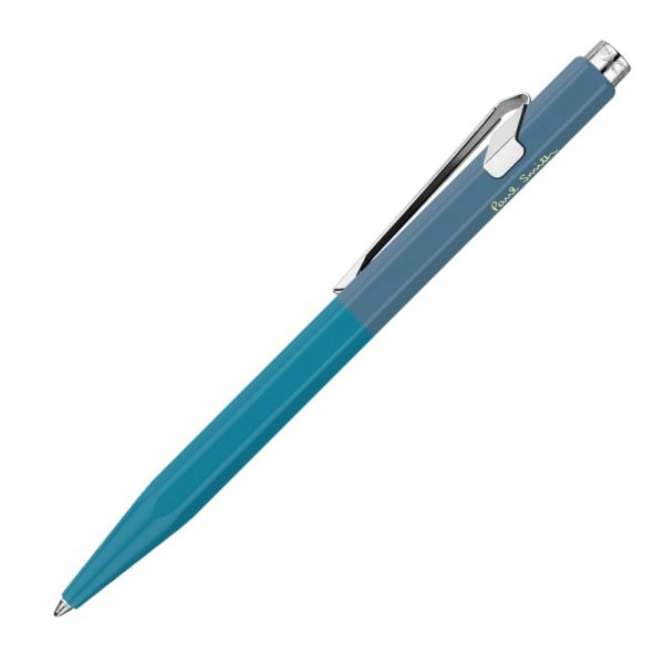 Caran D'Ache 849 PAUL SMITH Cyan Blue & Steel Blue Ballpoint Pen - Limited Edition