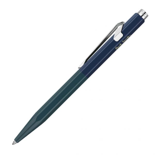Caran D'Ache 849 PAUL SMITH Racing Green & Navy Blue Ballpoint Pen - Limited Edition