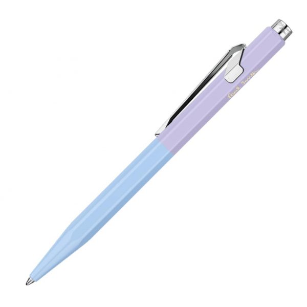 Caran D'Ache 849 PAUL SMITH Sky Blue & Lavender Purple Ballpoint Pen - Limited Edition