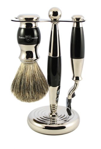 Edwin Jagger Shaving Set Mach3 Ebony